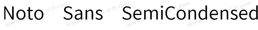 Noto Sans SemiCondensed Bold字体转换